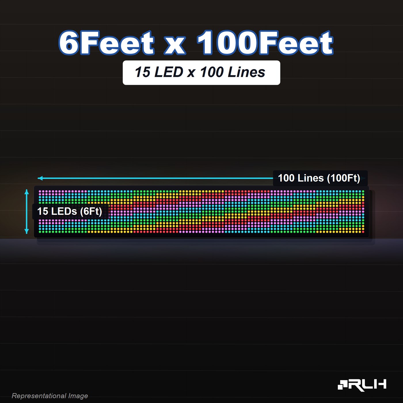 RGB Pixel LED Toran - 6 x 100 Feet - Image 3