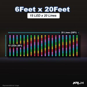 RGB Pixel LED Toran - 6 x 20 Feet