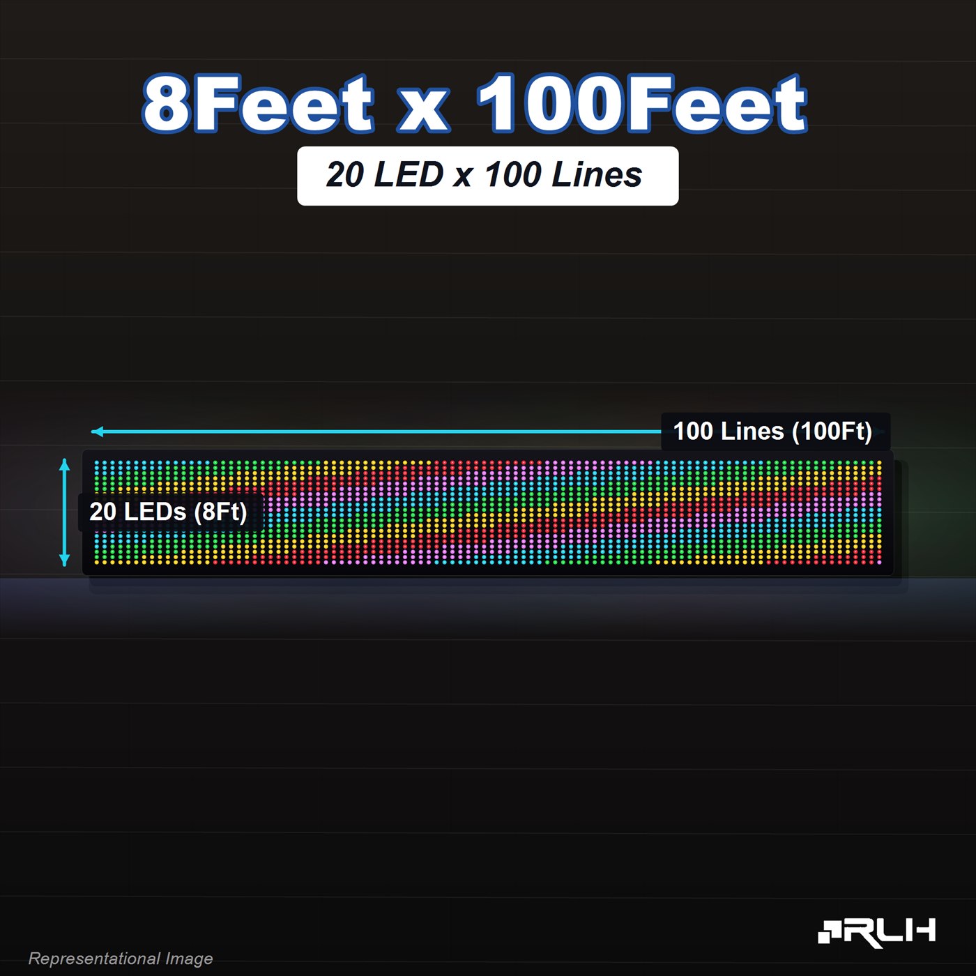 RGB Pixel LED Toran - 8 x 100 Feet - Image 3