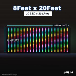 RGB Pixel LED Toran - 8 x 20 Feet