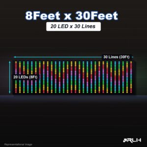 RGB Pixel LED Toran - 8 x 30 Feet