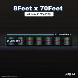 RGB Pixel LED Toran - 8 x 70 Feet