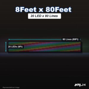 RGB Pixel LED Toran - 8 x 80 Feet