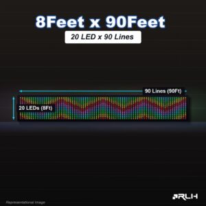 RGB Pixel LED Toran - 8 x 90 Feet